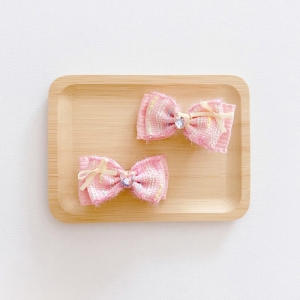 Girl Hair Clip Bow CNY Pair (GHP6344)